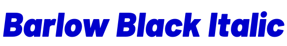 Barlow Black Italic шрифт